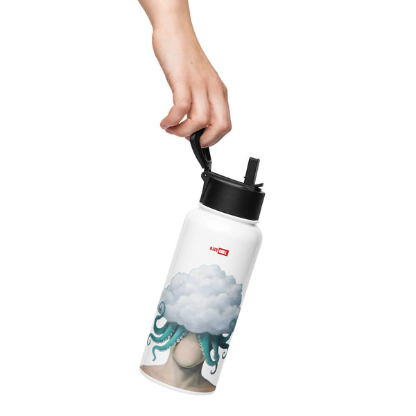 ILLTOCHILL OCD awareness Obsessive-Compulsive Disorder gift Stainless steel water bottle with a straw lid – Lifestyle Left