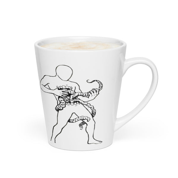 ILLTOCHILL Crohn's disease awareness and support gift Latte mug – Flat 2 Right