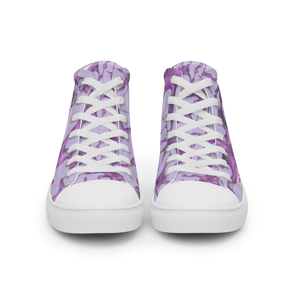 ILLTOCHILL MCAS awareness Mast cell activation syndrome gift men’s high top canvas shoes – Flat Front