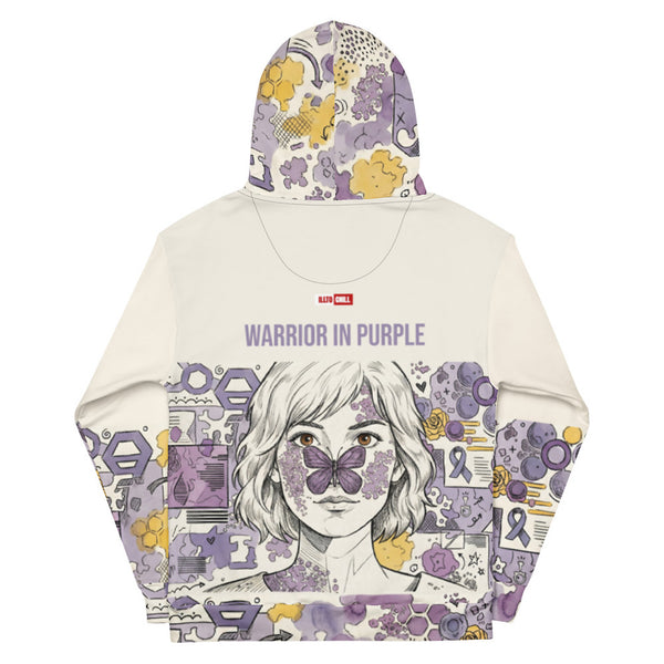 ILLTOCHILL Lupus awareness gift heavyweight Unisex Hoodie – Flat Back (Black)