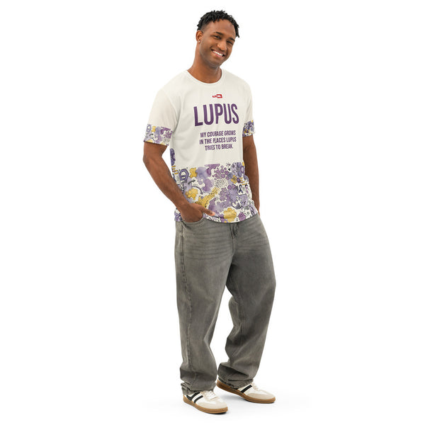 ILLTOCHILL Lupus Awareness T-Shirt – Men's Right Front (White)