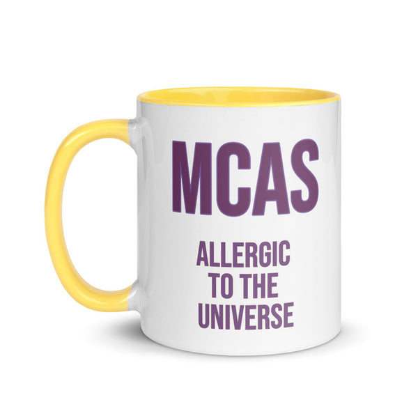 ILLTOCHILL MCAS awareness Mast cell activation syndrome gift Mug with Color Inside – Flat Left