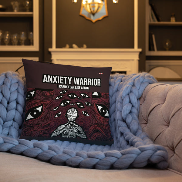 ILLTOCHILL Anxiety Awareness Pillow – Lifestyle Front Lifestyle 3 (Black)