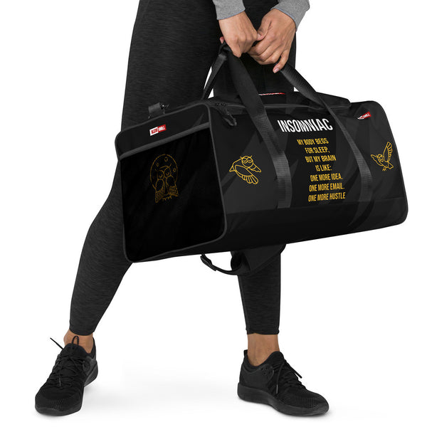 ILLTOCHILL Insomnia Night Owl Duffle bag – Women's Lifestyle Right Front (Black)