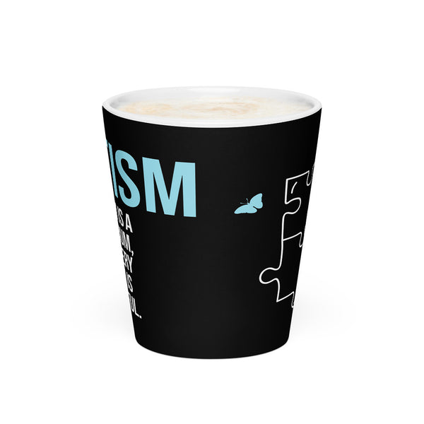 ILLTOCHILL Autism awareness neurodiversity gift Latte mug – Flat 2 Front