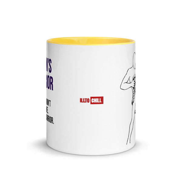 ILLTOCHILL Crohn's disease awareness and support gift Mug with Color Inside – Flat Front