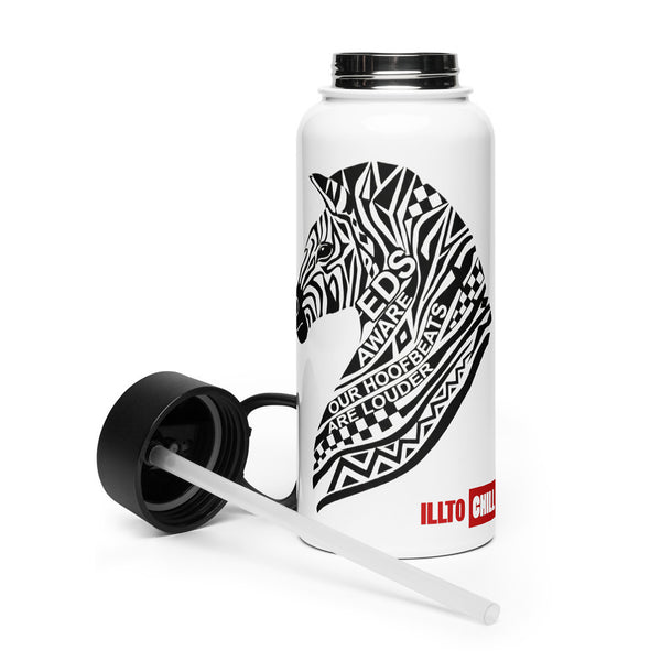 ILLTOCHILL EDS ehler danlos awareness gift Stainless steel water bottle – Flat 2 Left