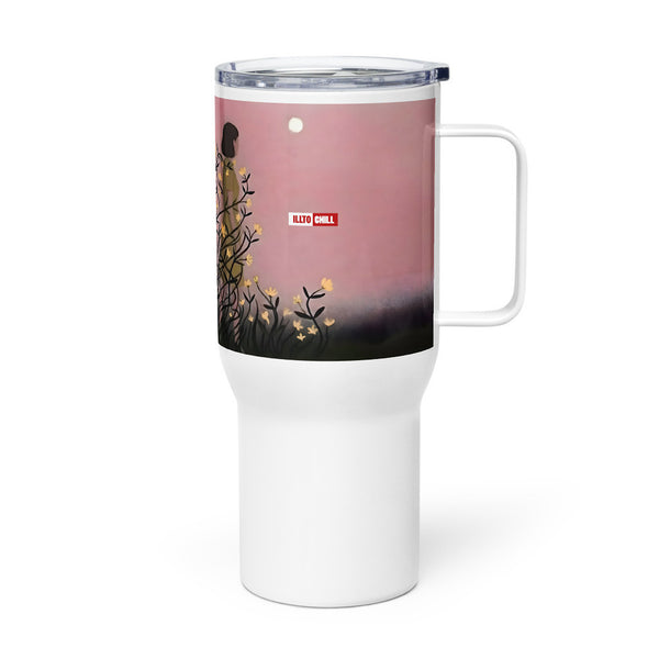 ILLTOCHILL Endometriosis awareness Endo warrior gift Travel mug with a handle – Flat Left