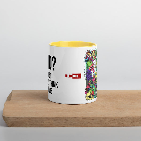 ILLTOCHILL Adhd Attention deficit awareness gift Mug with Color Inside – Lifestyle Front