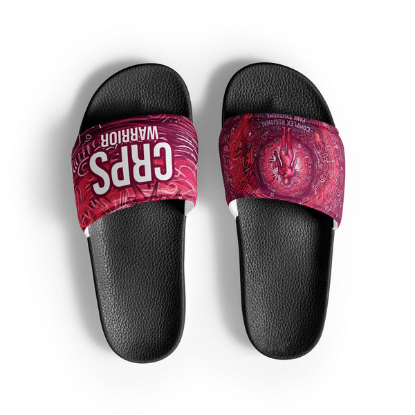 ILLTOCHILL CRPS Awareness Women's Slides – Flat Front (Crps Awareness Women's Slides)