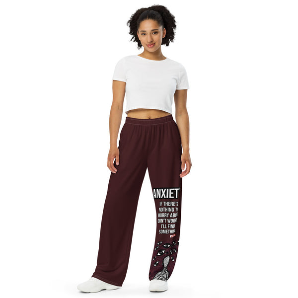 ILLTOCHILL Anxiety Awareness Pants – Women's Front (White)