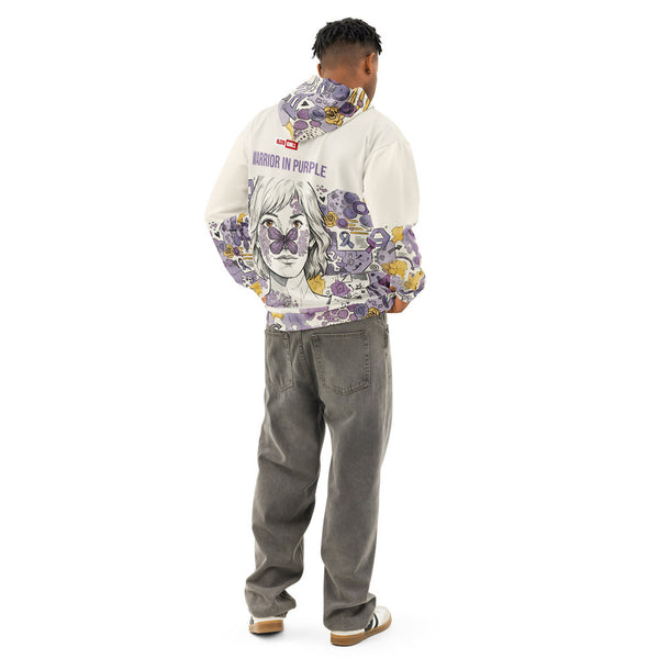 ILLTOCHILL Lupus awareness gift cotton hoodie – Men's Back (Black)