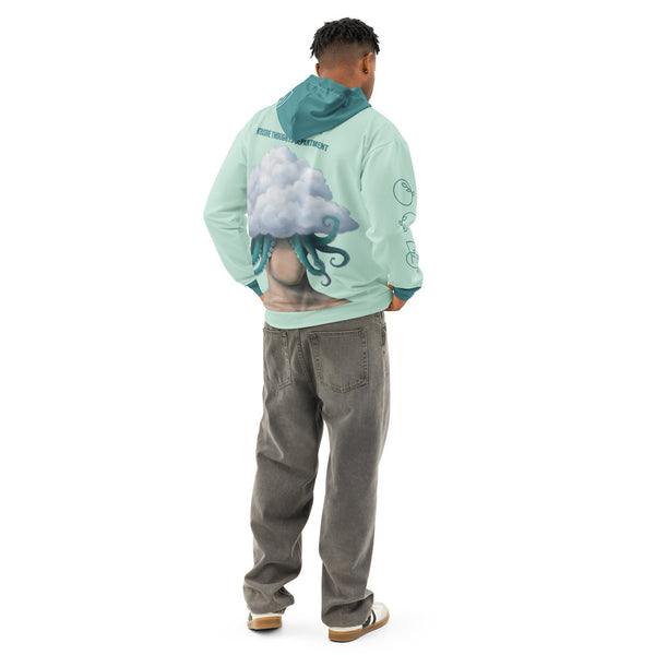 ILLTOCHILL OCD Support Obsessive-Compulsive Disorder gift Unisex cotton hoodie – Men's Back (White)