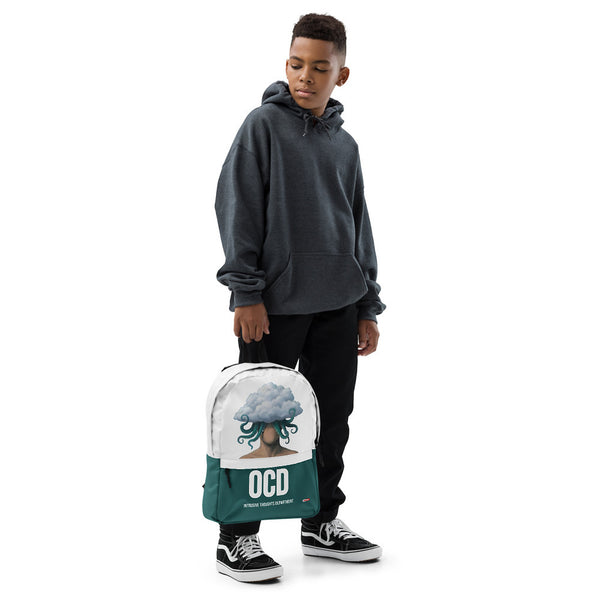 ILLTOCHILL OCD Awareness Backpack – Boy's Front (Clear)
