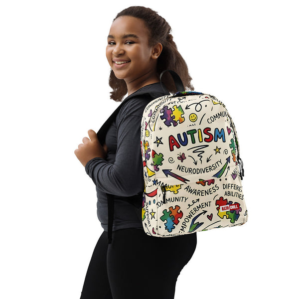 ILLTOCHILL Autism Awareness Backpack – Girl's Right (Clear)