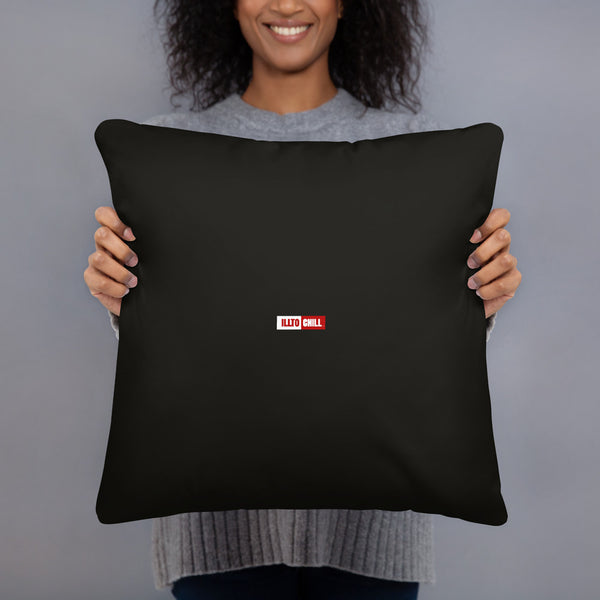 ILLTOCHILL Endometriosis Awareness Pillow – Person Back (Black)