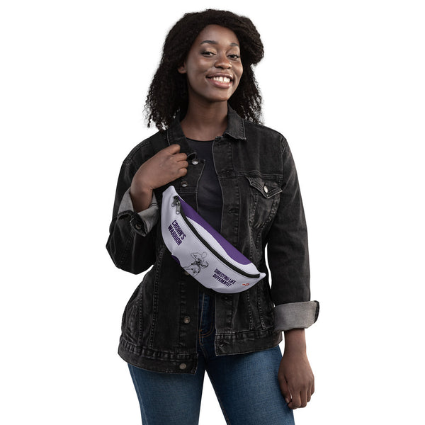 ILLTOCHILL Crohn's disease awareness and support gift Fanny Pack – Women's 3 Front (Black)