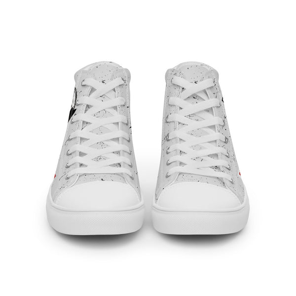 ILLTOCHILL Bipolar disorder gift Men’s high top canvas shoes – Flat Front