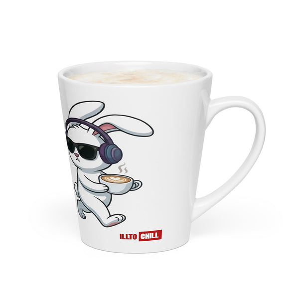 ILLTOCHILL Hard of hearing support gift for hearing impaired Latte mug – Flat 2 Right