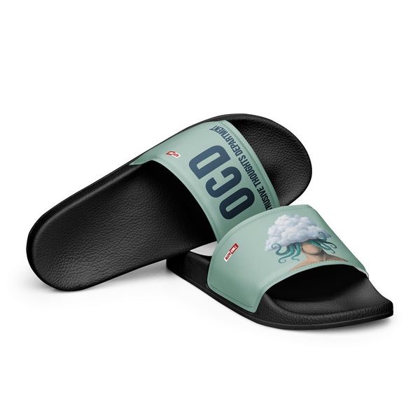 ILLTOCHILL OCD Awareness Women's Slides – Flat 4 Front (Ocd Awareness Women's Slides)