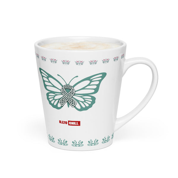 ILLTOCHILL POTS awareness gift Latte mug – Flat 2 Right