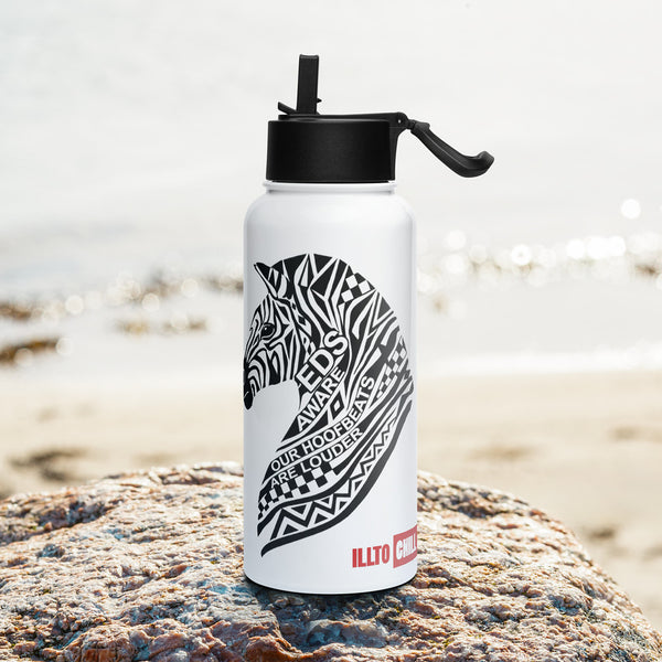 ILLTOCHILL EDS ehler danlos awareness gift Stainless steel water bottle – Lifestyle 3 Left