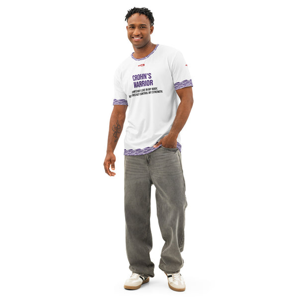 ILLTOCHILL Crohn's Disease Awareness T-Shirt – Men's Front (White)