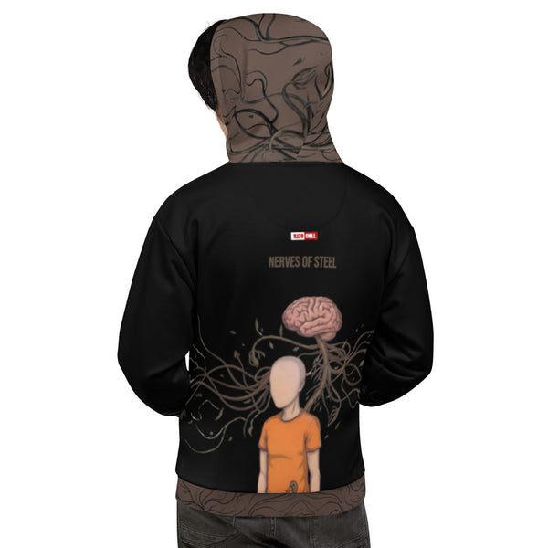 ILLTOCHILL MS awareness Multiple Sclerosis support gift heavyweigh Unisex Hoodie – Men's Back (Black)