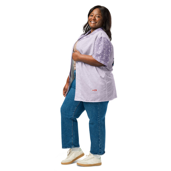 ILLTOCHILL CM Chiari Malformation awareness Unisex button shirt – Women's 3 Left (White)