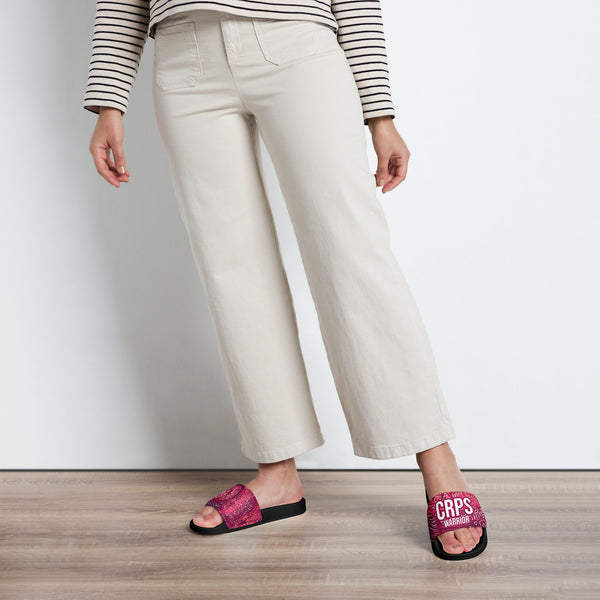 ILLTOCHILL CRPS Awareness Women's Slides – Women's Lifestyle 2 Front (Crps Awareness Women's Slides)