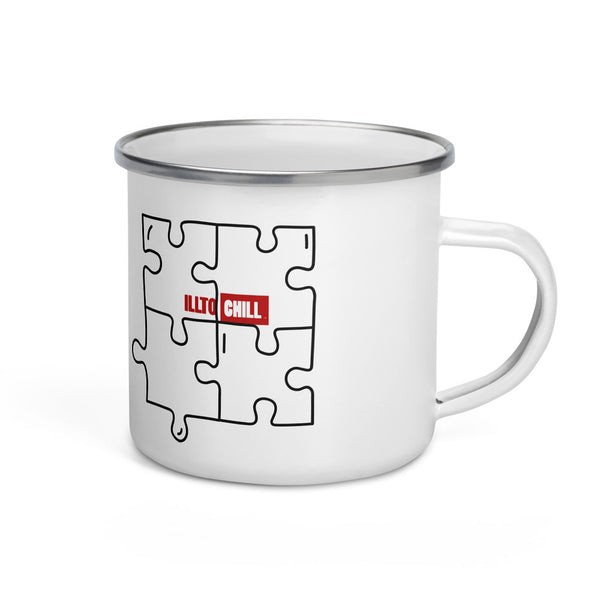 ILLTOCHILL Autism awareness neurodiversity gift Enamel Mug – Default Right