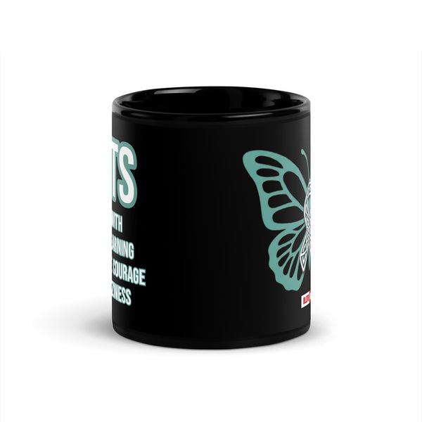 ILLTOCHILL POTS awareness gift Black Glossy Mug – Flat Front