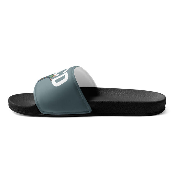 ILLTOCHILL OCD Awareness Men's Slides – Flat 2 Right Inside (Ocd Awareness Men's Slides)