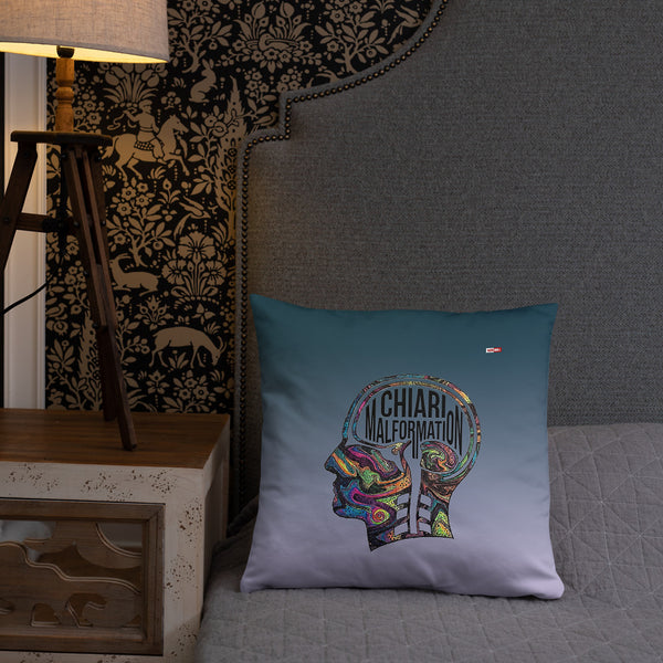 ILLTOCHILL CM Chiari Malformation awareness gift Pillow – Lifestyle Front Lifestyle 2 (Black)