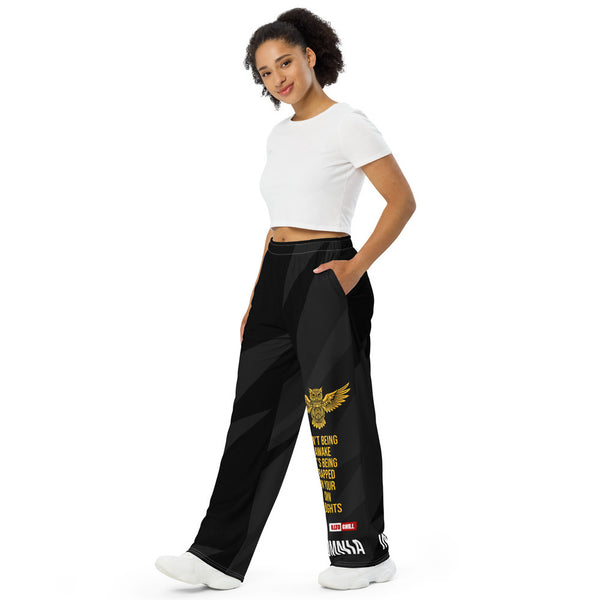 ILLTOCHILL Insomnia Awareness Pants – Women's Left Front (White)