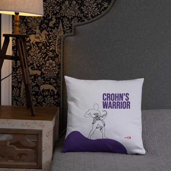 ILLTOCHILL Crohn's disease awareness and support gift Pillow – Lifestyle Front Lifestyle 2 (Black)