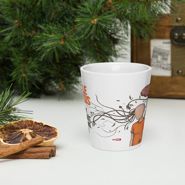 ILLTOCHILL MS awareness Multiple Sclerosis support gift Latte mug – Lifestyle 3 Front