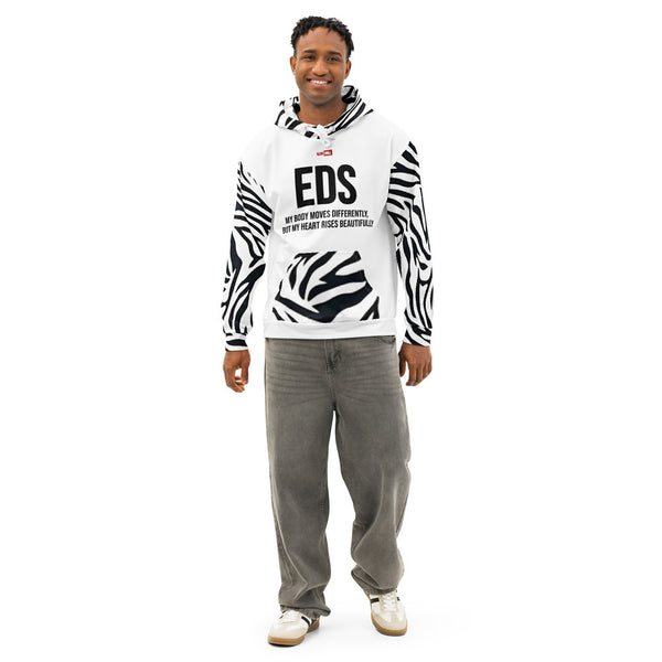 ILLTOCHILL EDS ehler danlos syndrome awareness gift Unisex cotton hoodie – Men's Front (White)