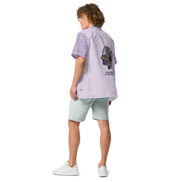 ILLTOCHILL CM Chiari Malformation awareness Unisex button shirt – Men's Back (White)