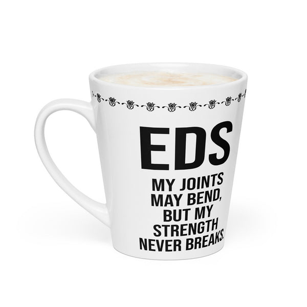ILLTOCHILL EDS ehler danlos syndrome awareness gift Latte mug – Flat 2 Left