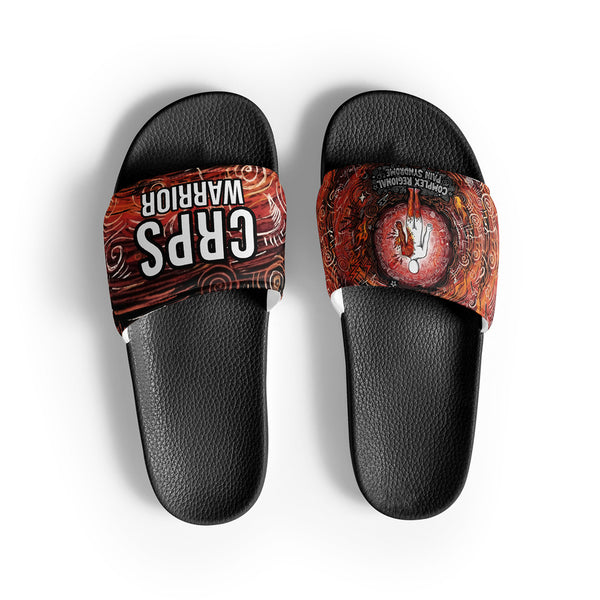 ILLTOCHILL CRPS Awareness Men's Slides – Flat Front (Crps Awareness Men's Slides)