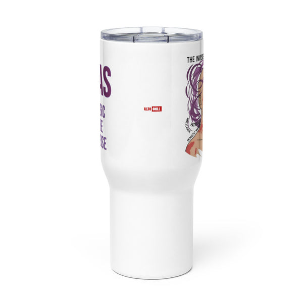 ILLTOCHILL MCAS awareness Mast cell activation syndrome gift Travel mug with a handle – Flat Front