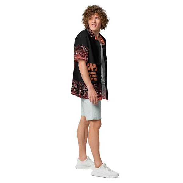 ILLTOCHILL CRPS awareness Complex Regional Pain Syndrome support Unisex button shirt – Men's Right (Black)