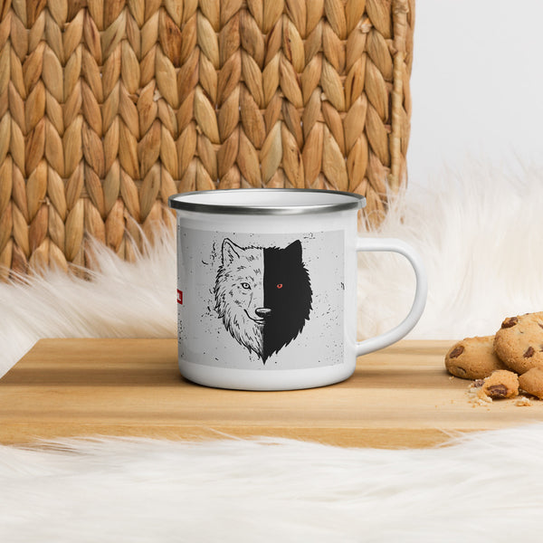 ILLTOCHILL Bipolar disorder gift Enamel Mug – Lifestyle 4 Right
