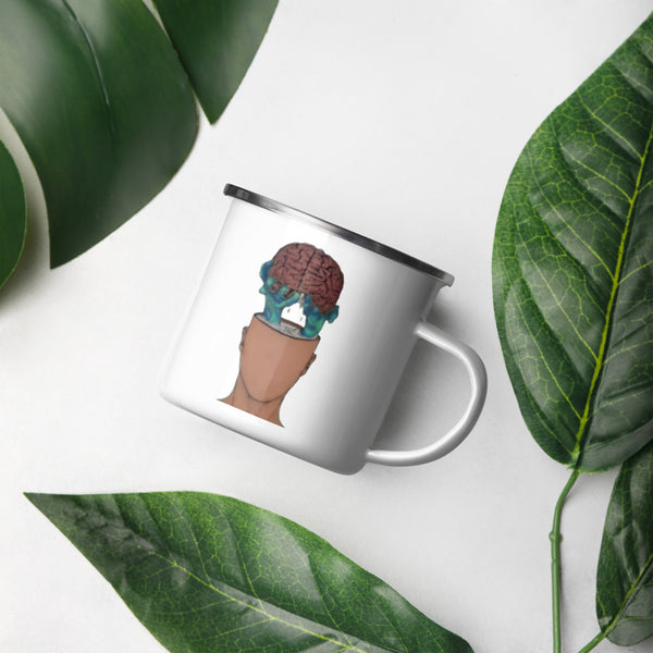 ILLTOCHILL IIH awareness Idiopathic Intracranial Hypertension support gift Enamel Mug – Lifestyle Right