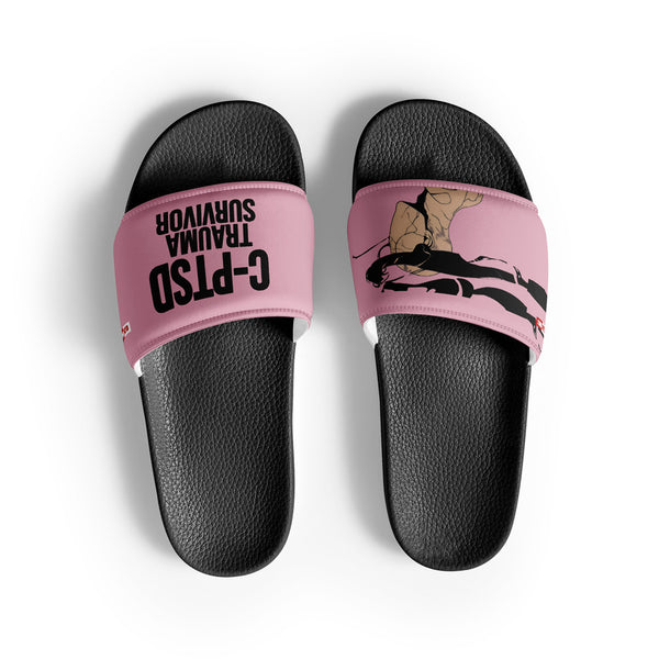ILLTOCHILL C-PTSD Support Women's Slides – Flat Front (C-ptsd Support Women's Slides)