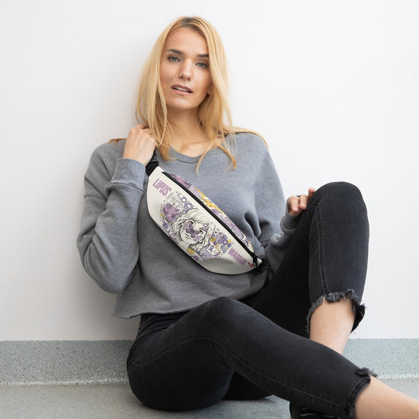 ILLTOCHILL Lupus Awareness Fanny Pack – Women's Lifestyle Front (Clear)