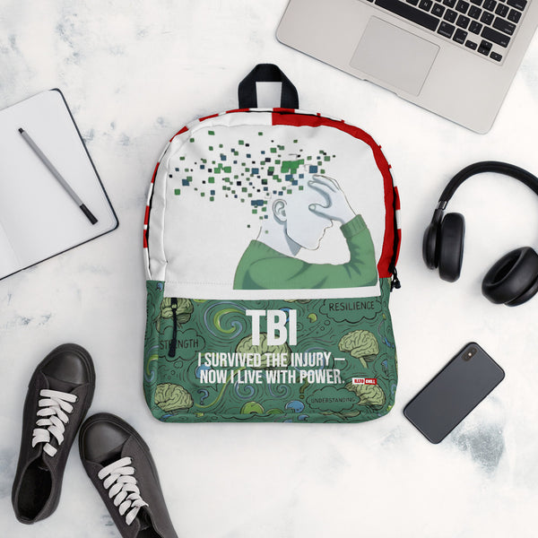 ILLTOCHILL TBI Support Backpack – Flat Lifestyle Front (Clear)