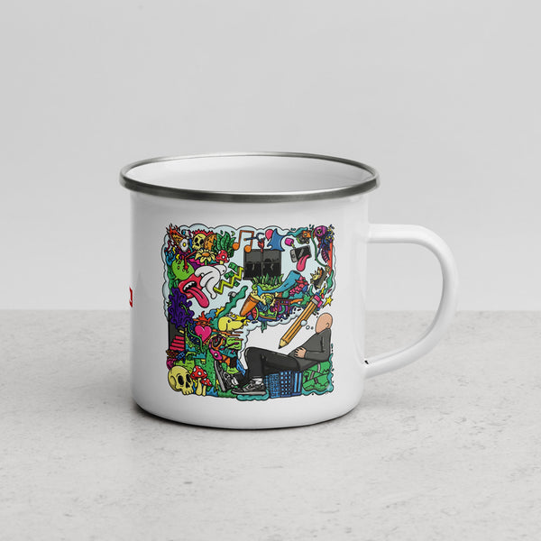 ILLTOCHILL Adhd Attention deficit awareness gift Enamel Mug – Lifestyle 3 Right
