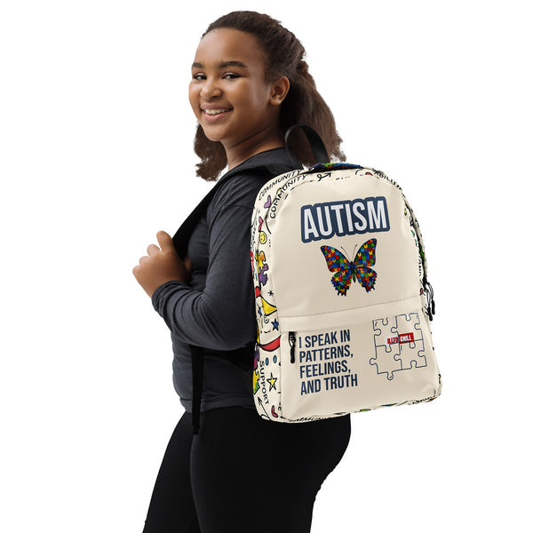 ILLTOCHILL Autism Awareness Backpack – Girl's Right (Clear)